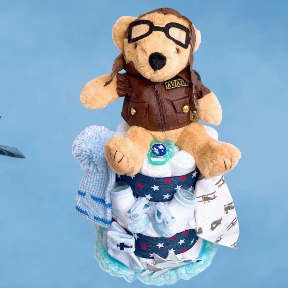 Aviator Pilot Diaper Cake